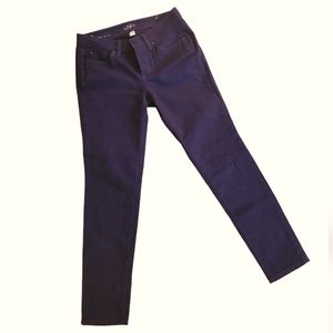 Ann Taylor LOFT Dark Purple Denim 6 Petite Modern Skinny